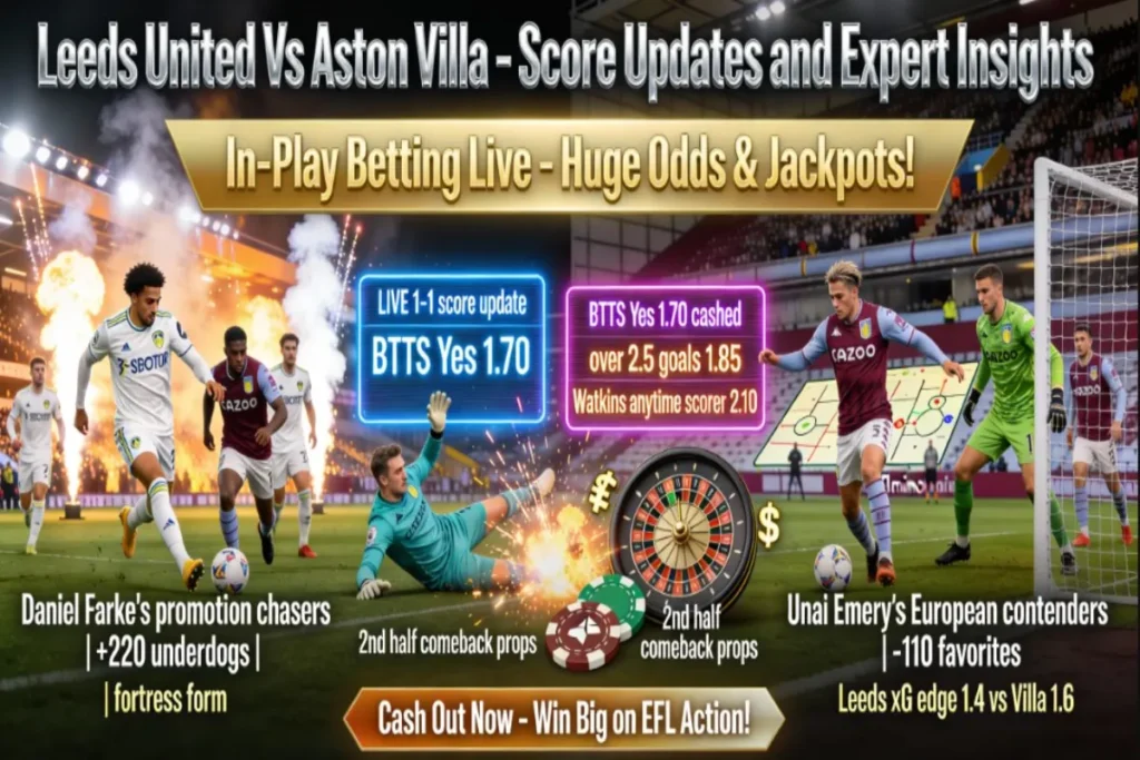 Leeds United Vs Aston Villa – Score Updates and Expert Insights