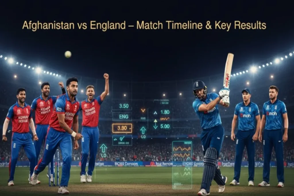 Afghanistan National Cricket Team Vs England Cricket Team Timeline