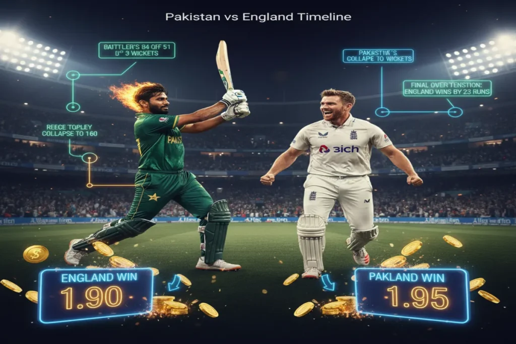 Pakistan National Cricket Team Vs England Cricket Team Timeline