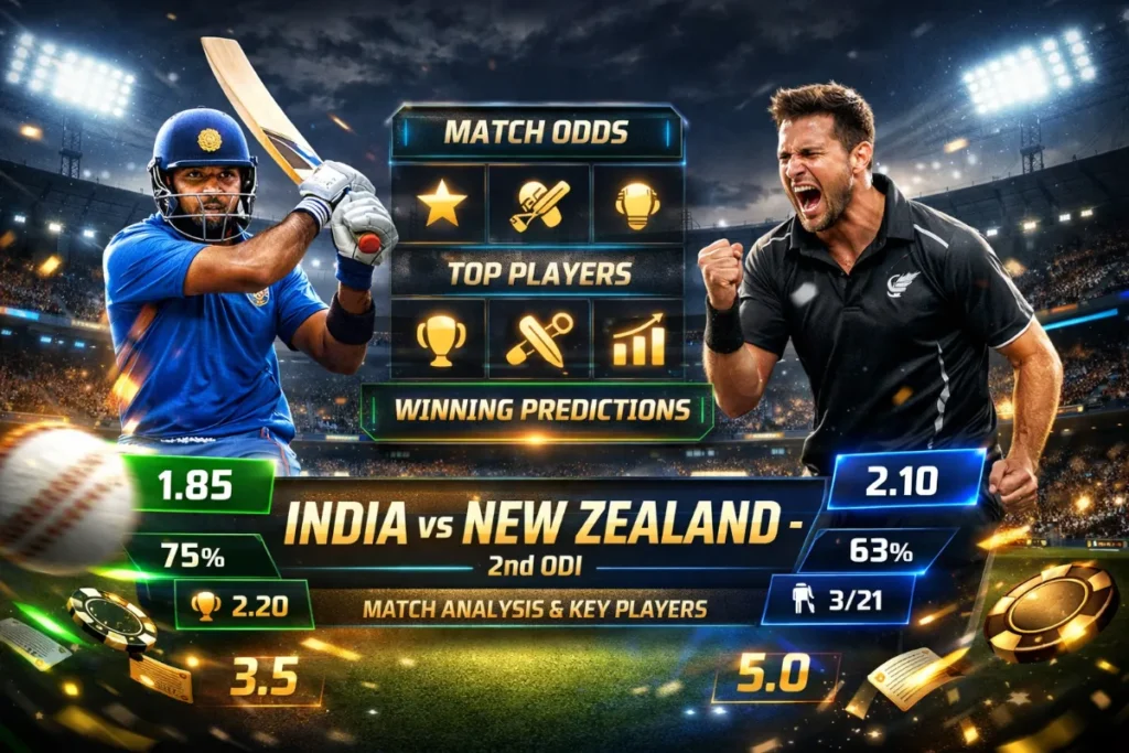 India vs New Zealand (2nd ODI) – Full Match Analysis and Key Players to Watch