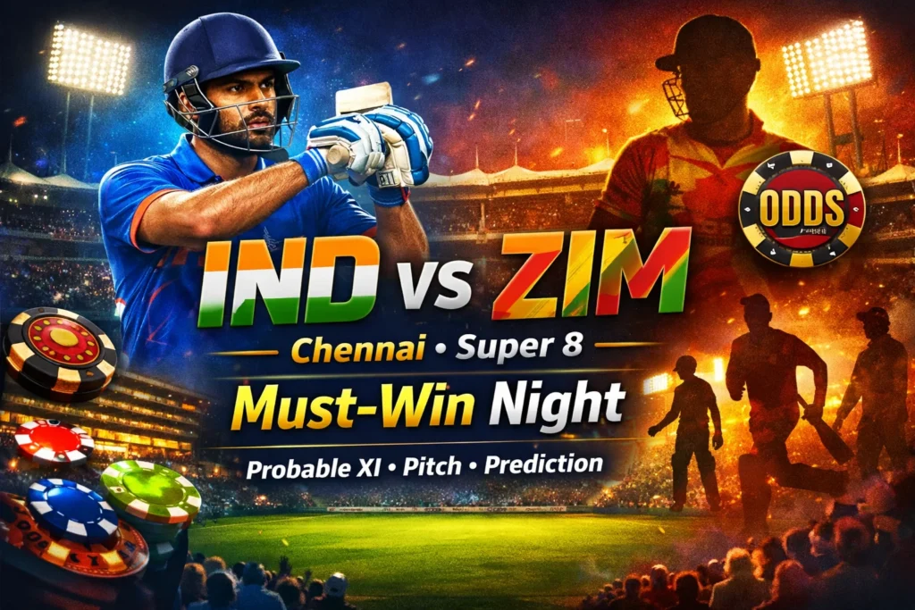 IND vs ZIM, Chennai Super 8: Must-win night at Chepauk — probable XI, pitch report, and prediction