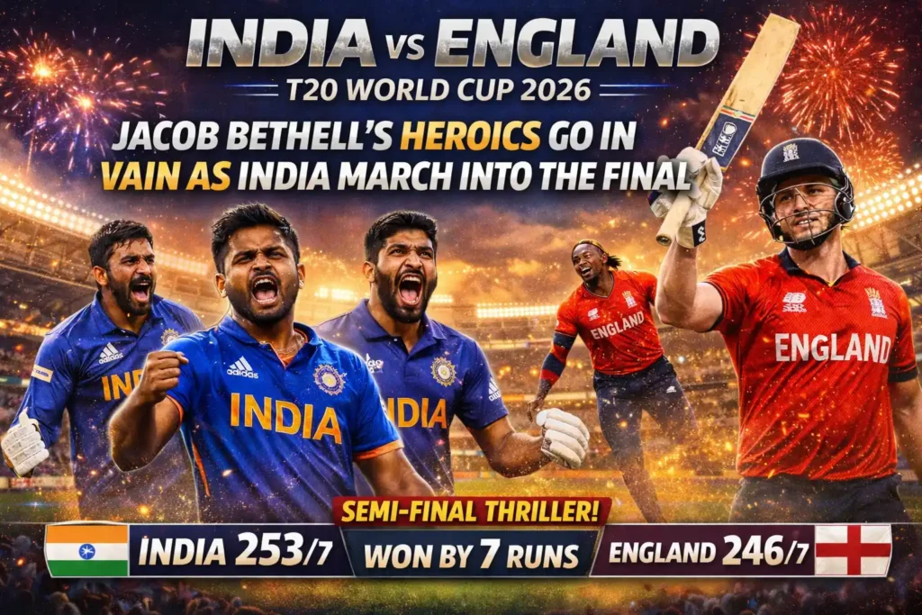 Jacob Bethell’s Heroics Go in Vain as India March Into the Final
