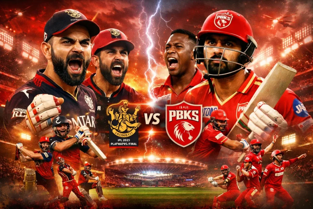 RCB vs PBKS Timeline