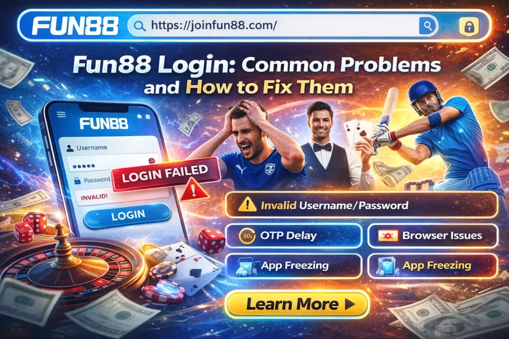 Fun88 Login Common Problems and How to Fix Them