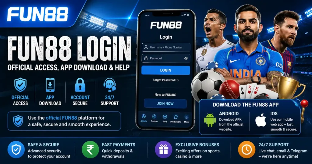 Fun88 Login Official Access, App Download & Help