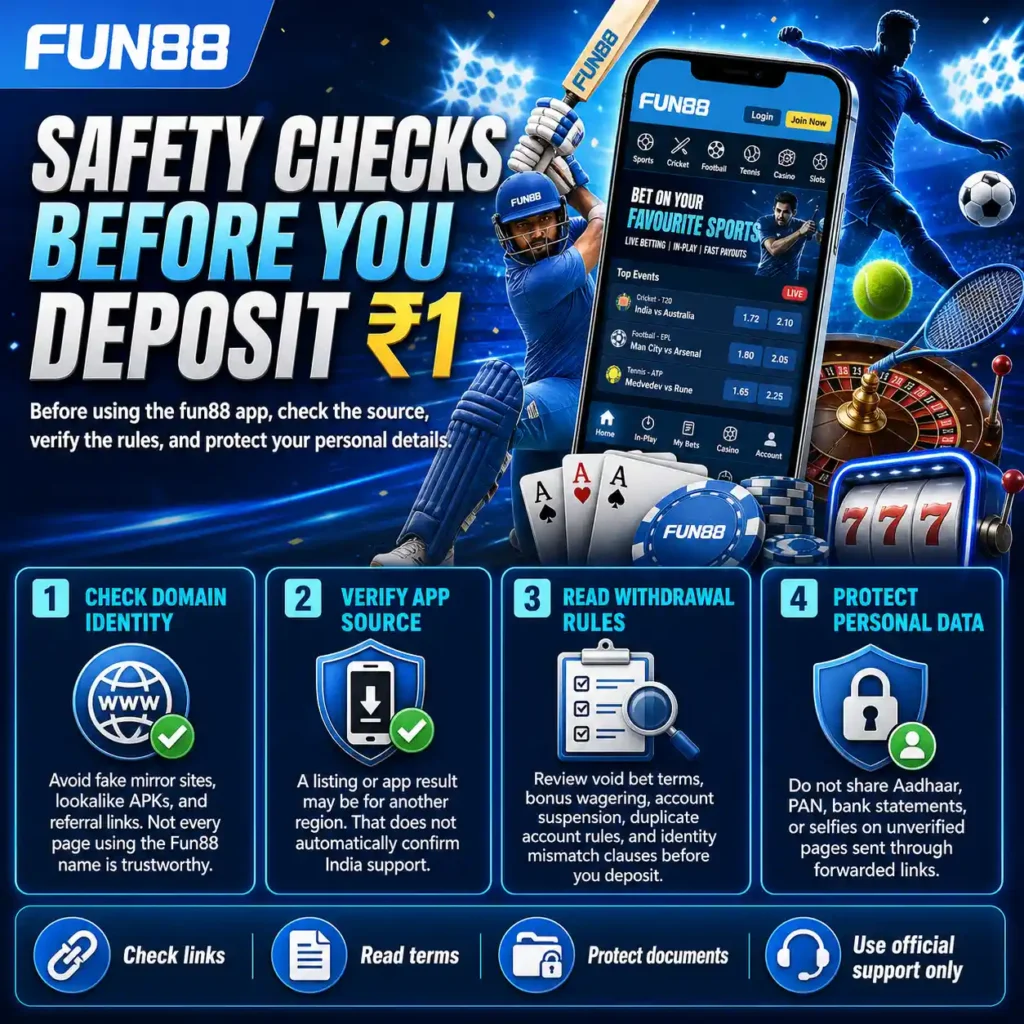Checks Before Deposit Safety Checks Before You Deposit ₹1